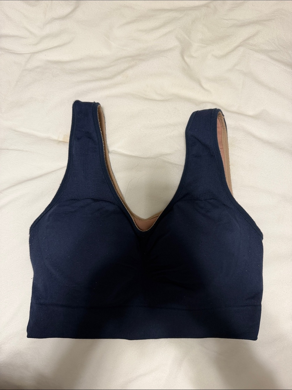 SPANX Navy Padded Support Sports Bra